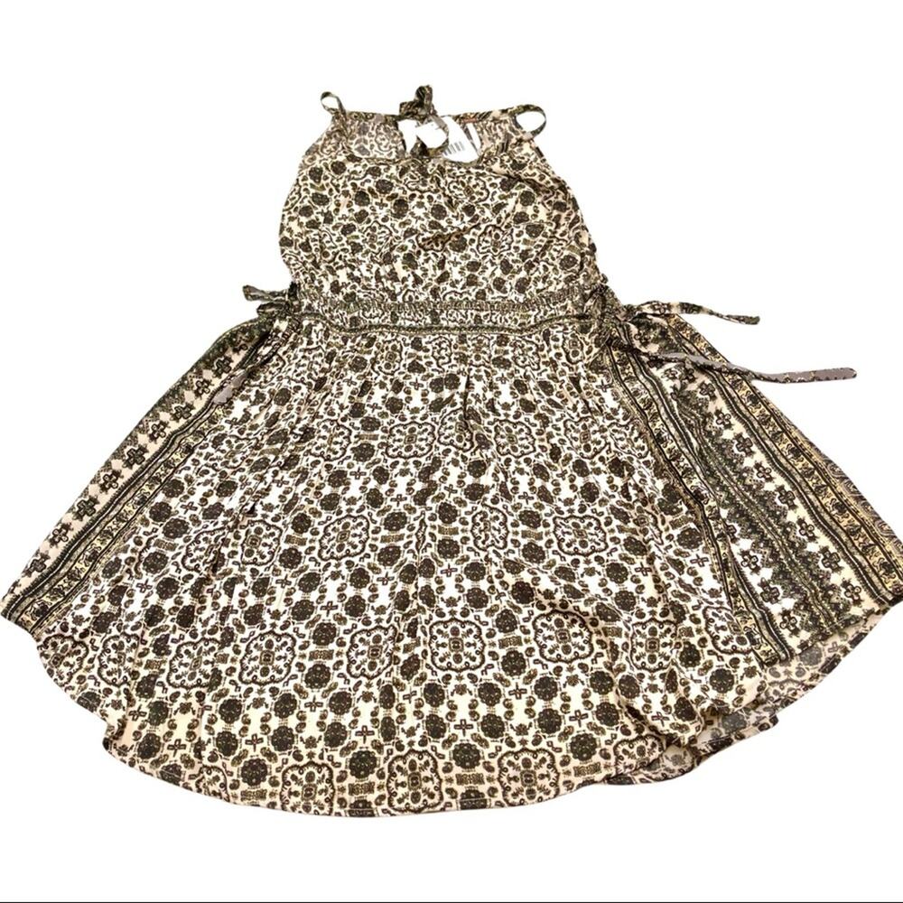 NEW - Free People Midsummer’s Day tunic tank top in Ivory Combo size MEDIUM